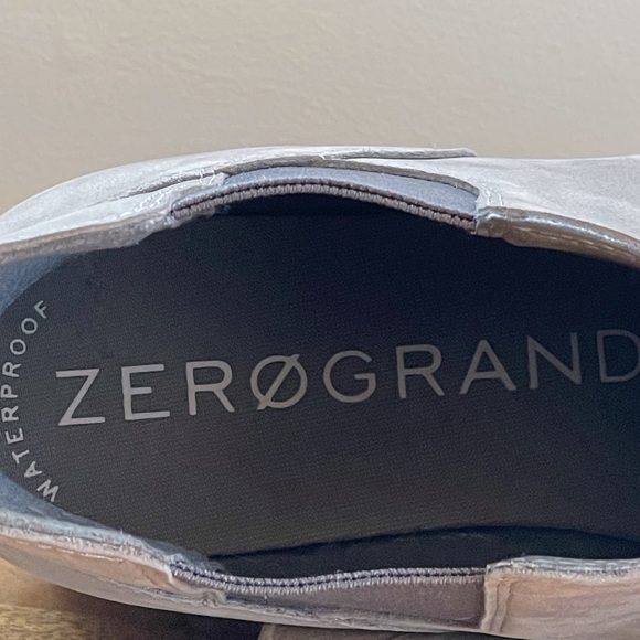 Cole Haan ZERØGRAND City Wedge Suede Chelsea Boot Charcoal Gray - Picture 7 of 9